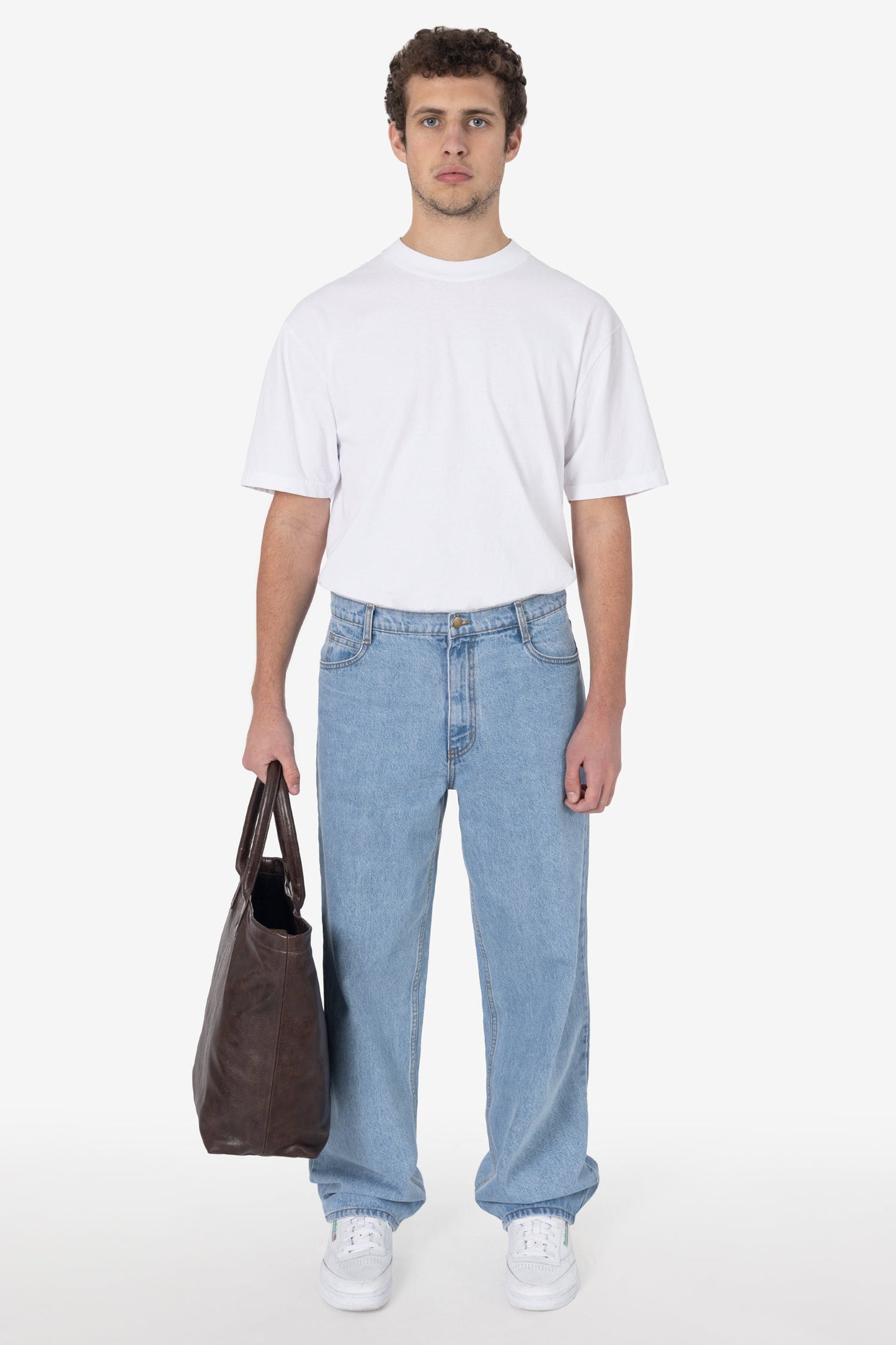 Bolso de mano de cuero unisex