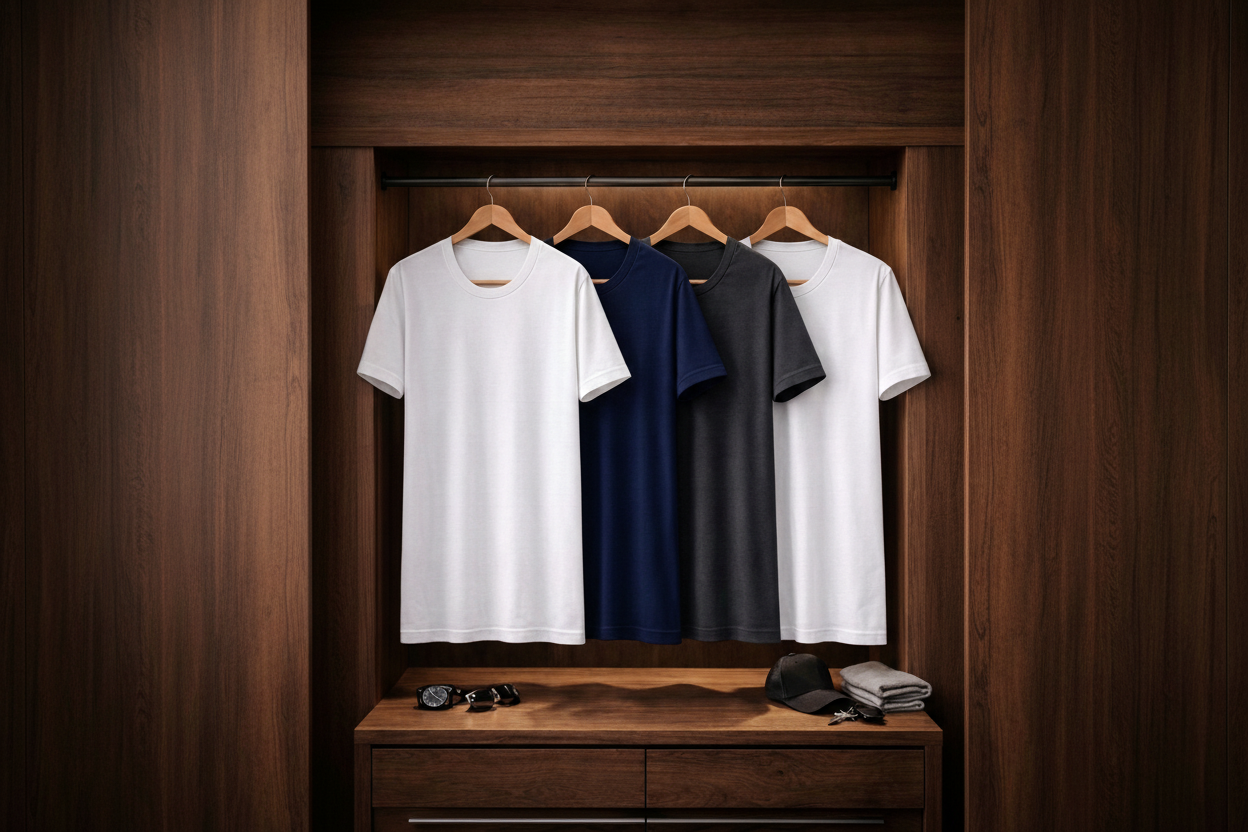 Jersey de cuello redondo - Pack de 4 prendas básicas para el día a día